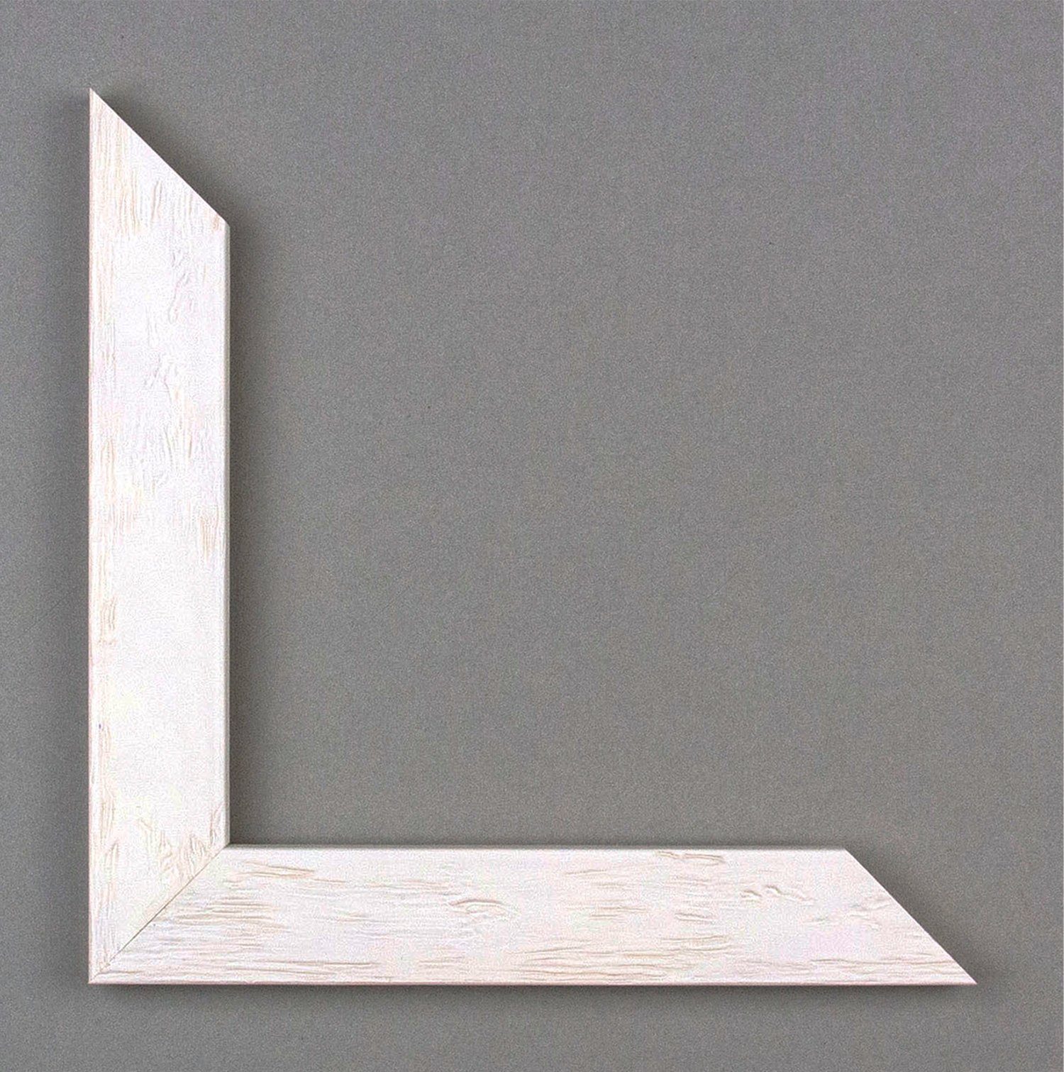 Holz Verwittert, Bilderrahmen 20x20 Riga, Einzelrahmen Weiß Stück), cm, (1 BIRAPA