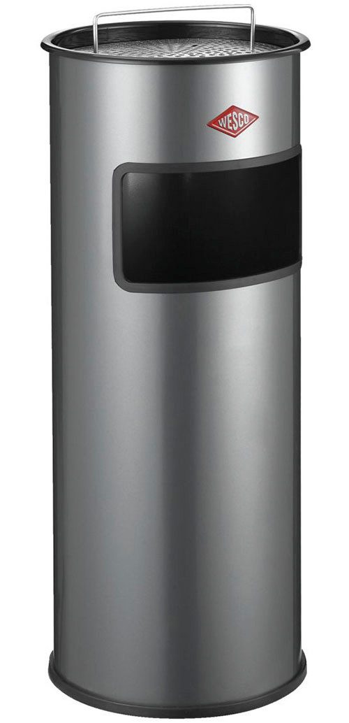 WESCO Пепельницы Standascher 30 L, mit Sieb, mit Einwurfschlitz und herausnehmbarem Sieb