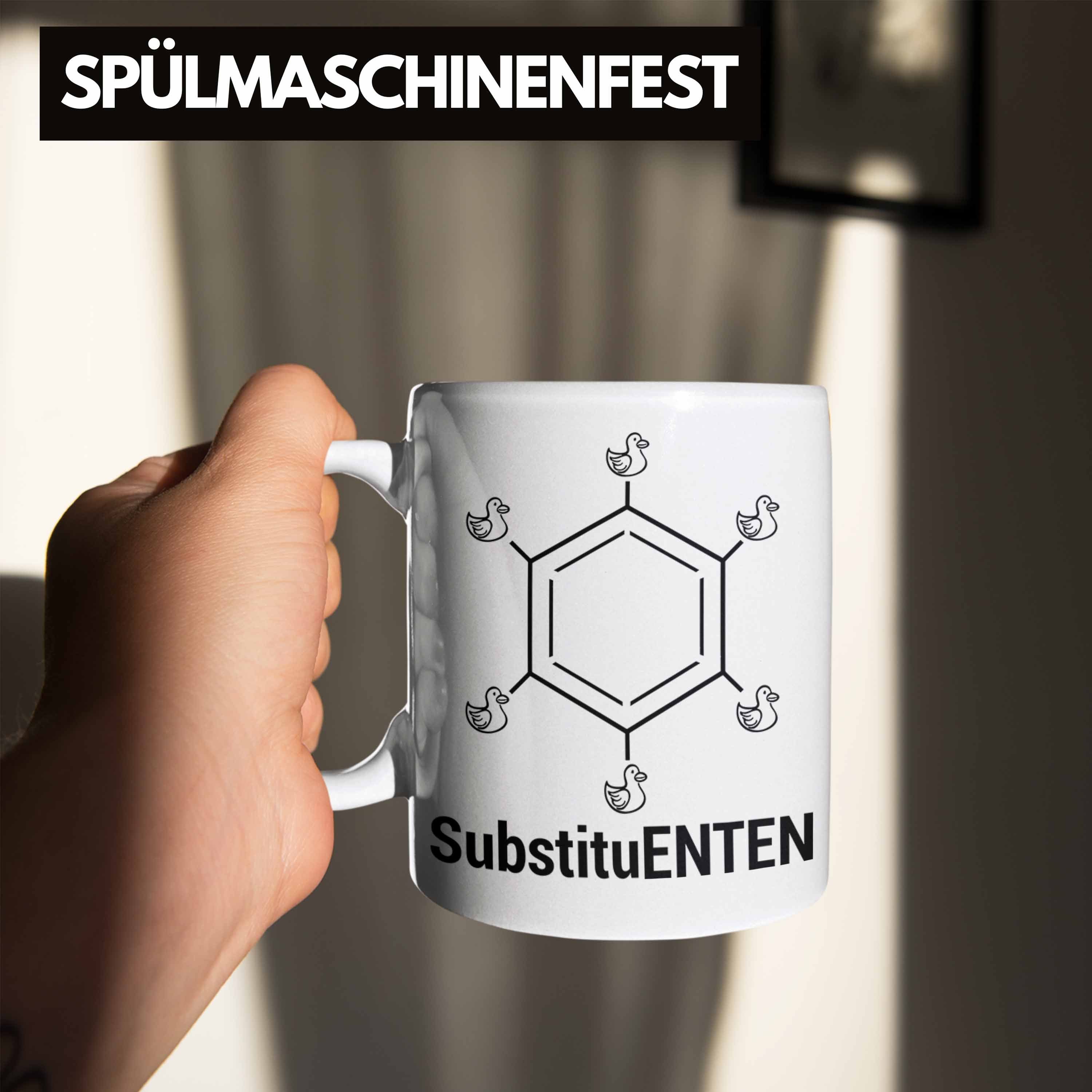 Chemiker Organische Weiss Chemie SubstituENTEN Witz Kaffee Tasse Trendation Ente Tasse Chemie