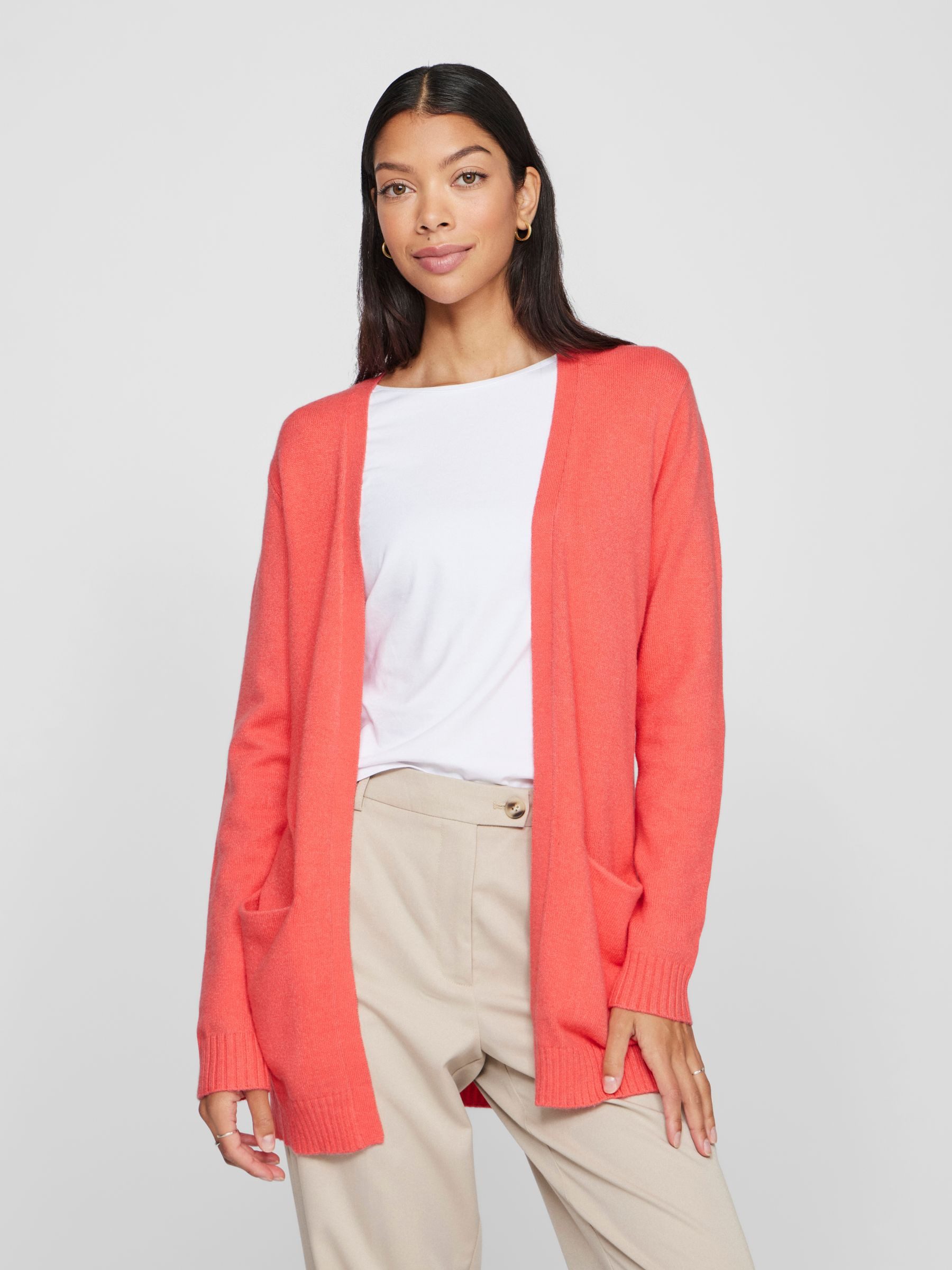 Vila Cardigan Feinstrick Basic Cardigan Stretch günstig online kaufen