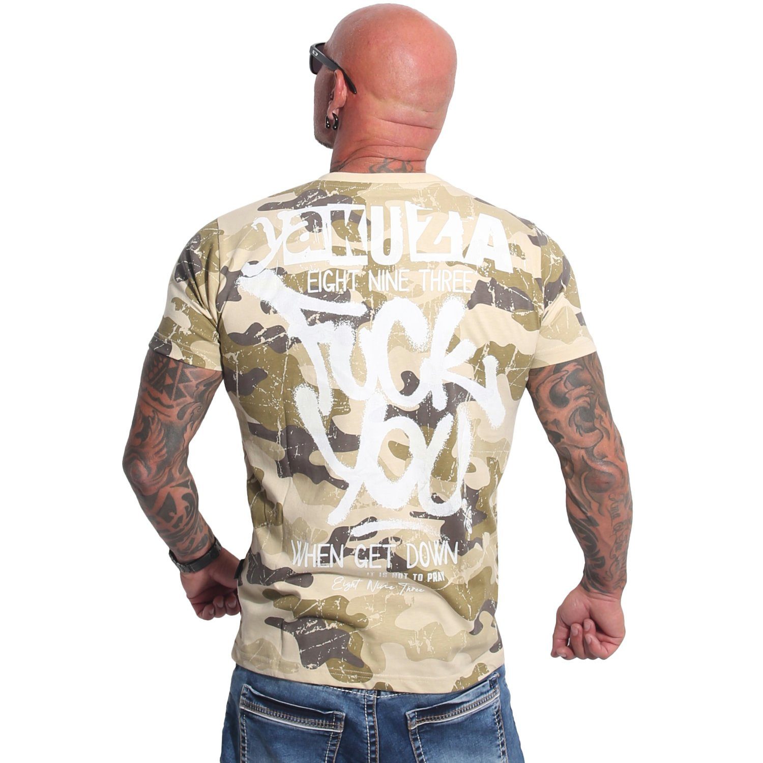 FU camouflage T-Shirt YAKUZA