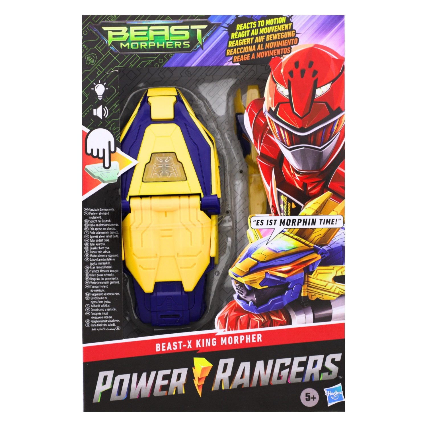 POWER RANGERS Spielfigur Power Rangers Elektronische Beast-X King Morphers Figur 20+ Sounds & S