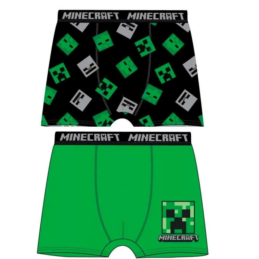 Minecraft Boxershorts MINECRAFT BOXERSHORTS 2er Pack Jungen Gr. 116 128 140 152