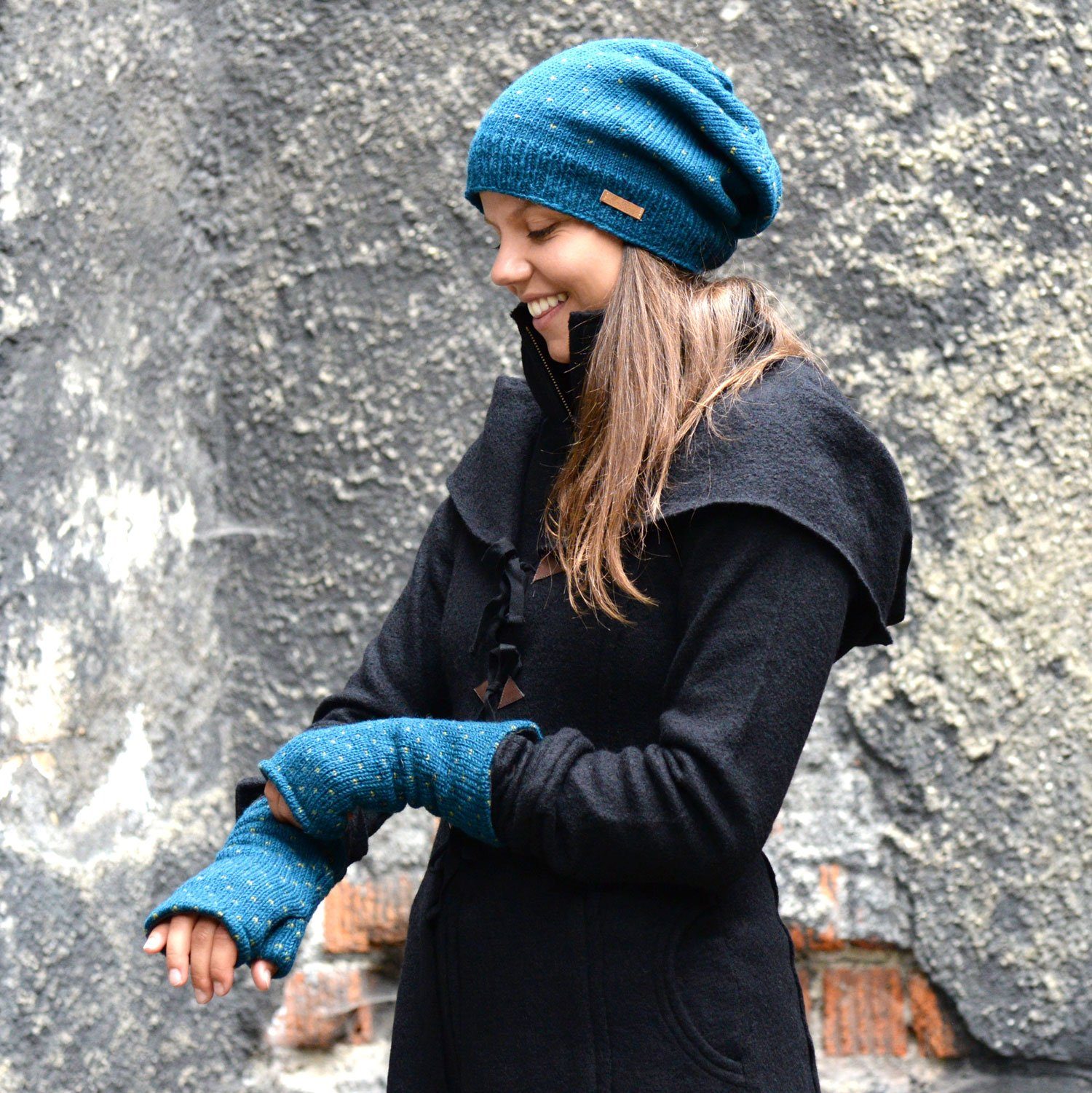 McRon Beanie Wollmütze Modell Lizzy gefüttert mit Fleece, hoher Schurwollan günstig online kaufen