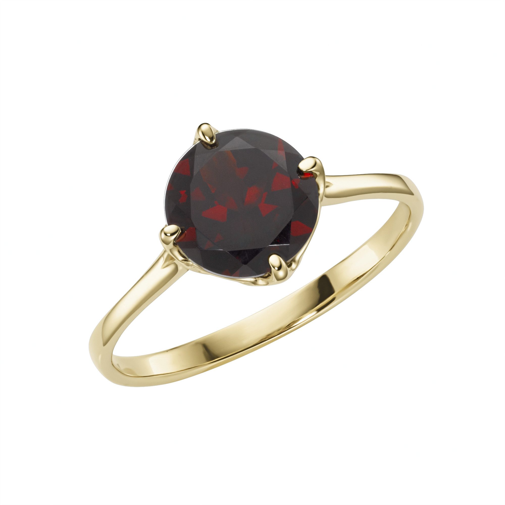 Luigi Merano Goldring mit Granat, Gold 585