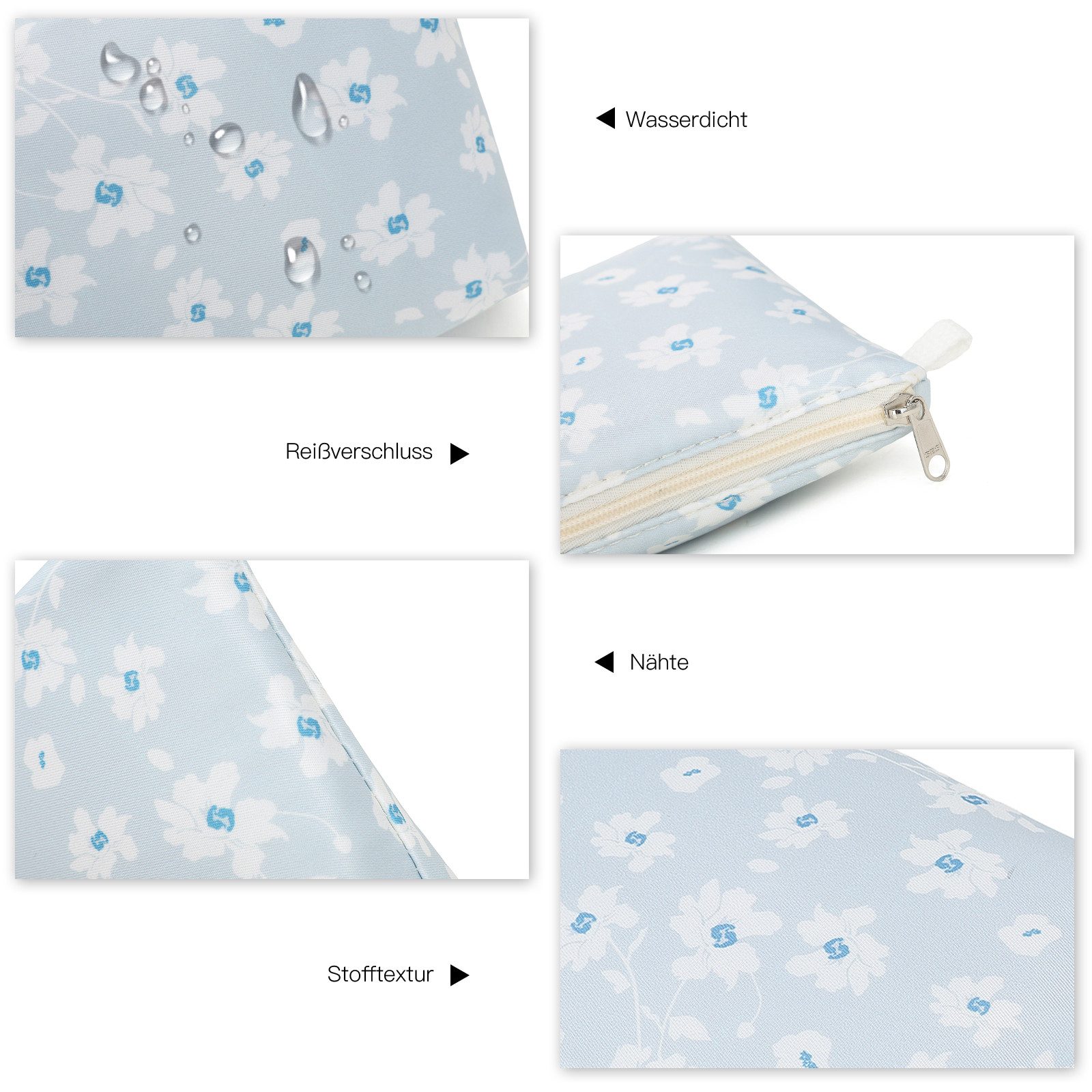 Miss Lulu Kosmetiktasche Reise Make up Tasche Kulturbeutel Organizer für Damen