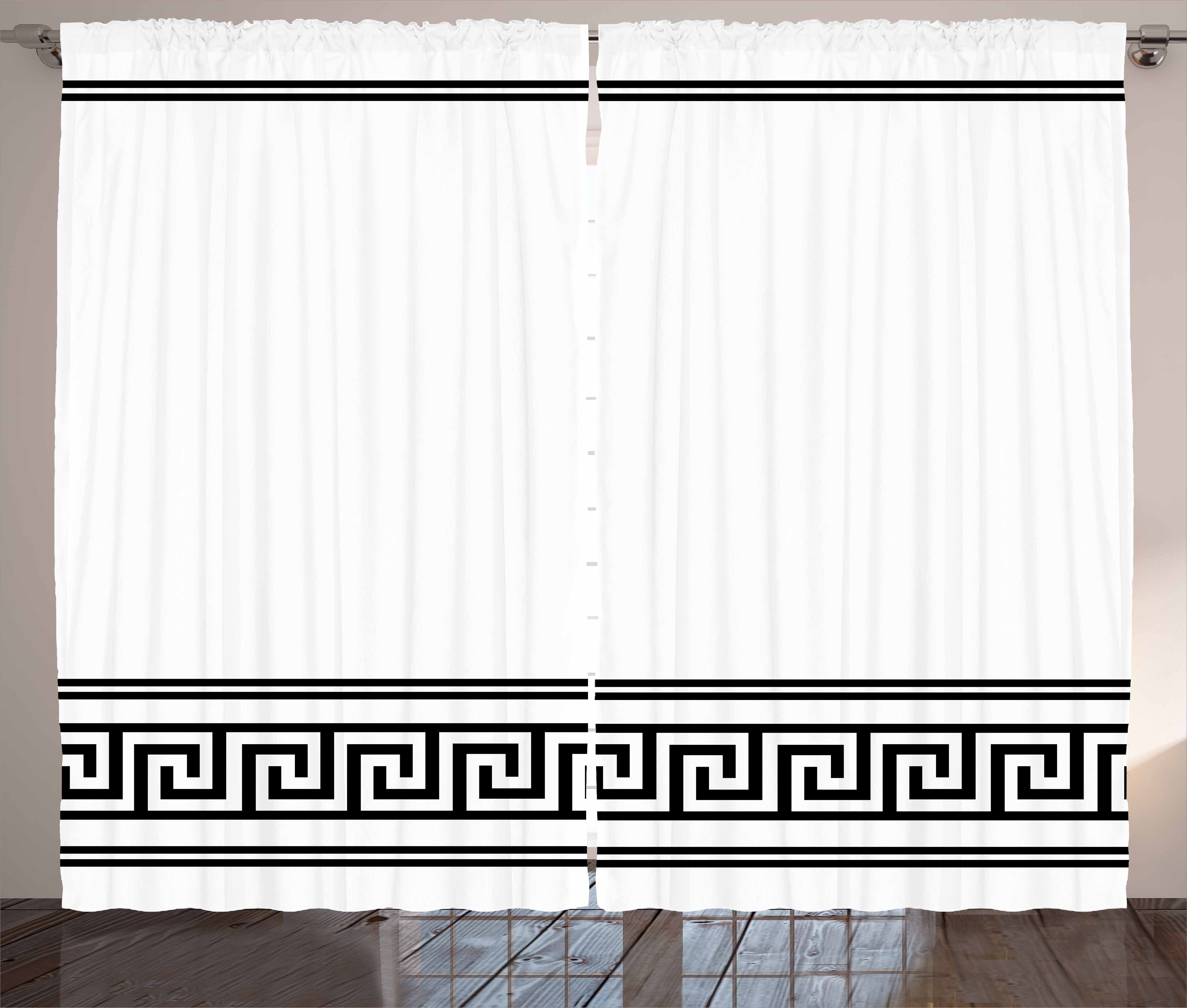 Gardine Schlafzimmer Kräuselband Vorhang mit Schlaufen und Haken, Abakuhaus, Abstrakt Klassisches Motiv Kunst