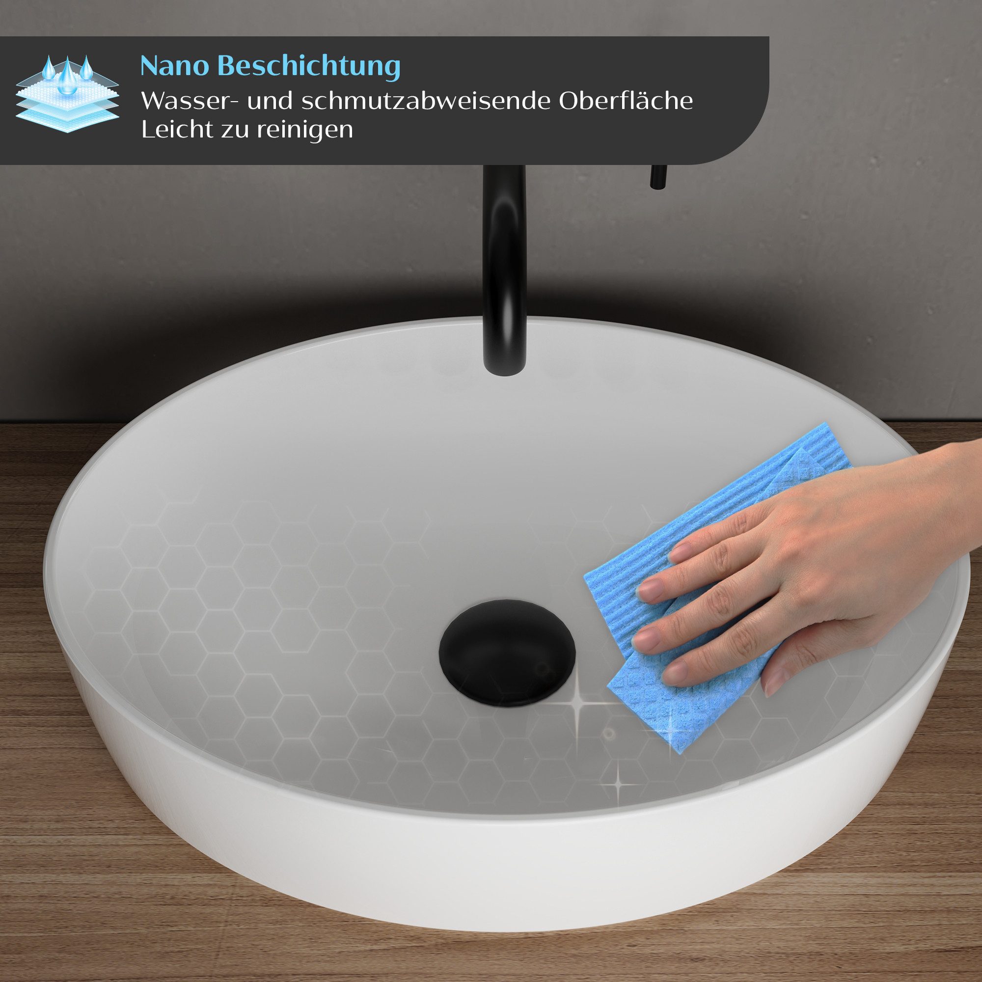 Alpenberger Aufsatzwaschbecken Bad Waschbecken Gäste WC günstig online kaufen