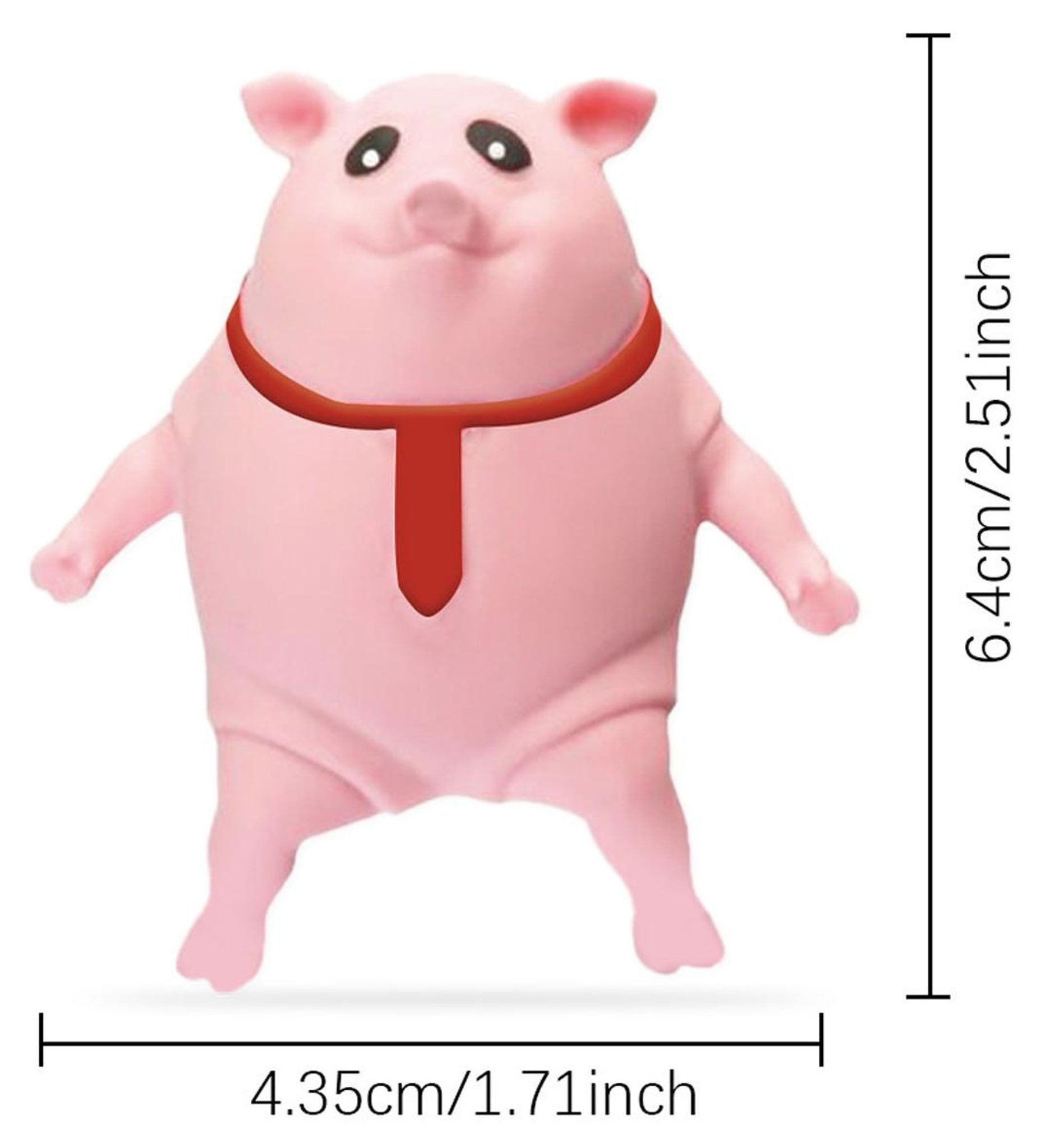 FELIXLEO Tierkuscheltier 3er Set Drück Schweinchen Stressabbau Spielzeug elastisch Fidget