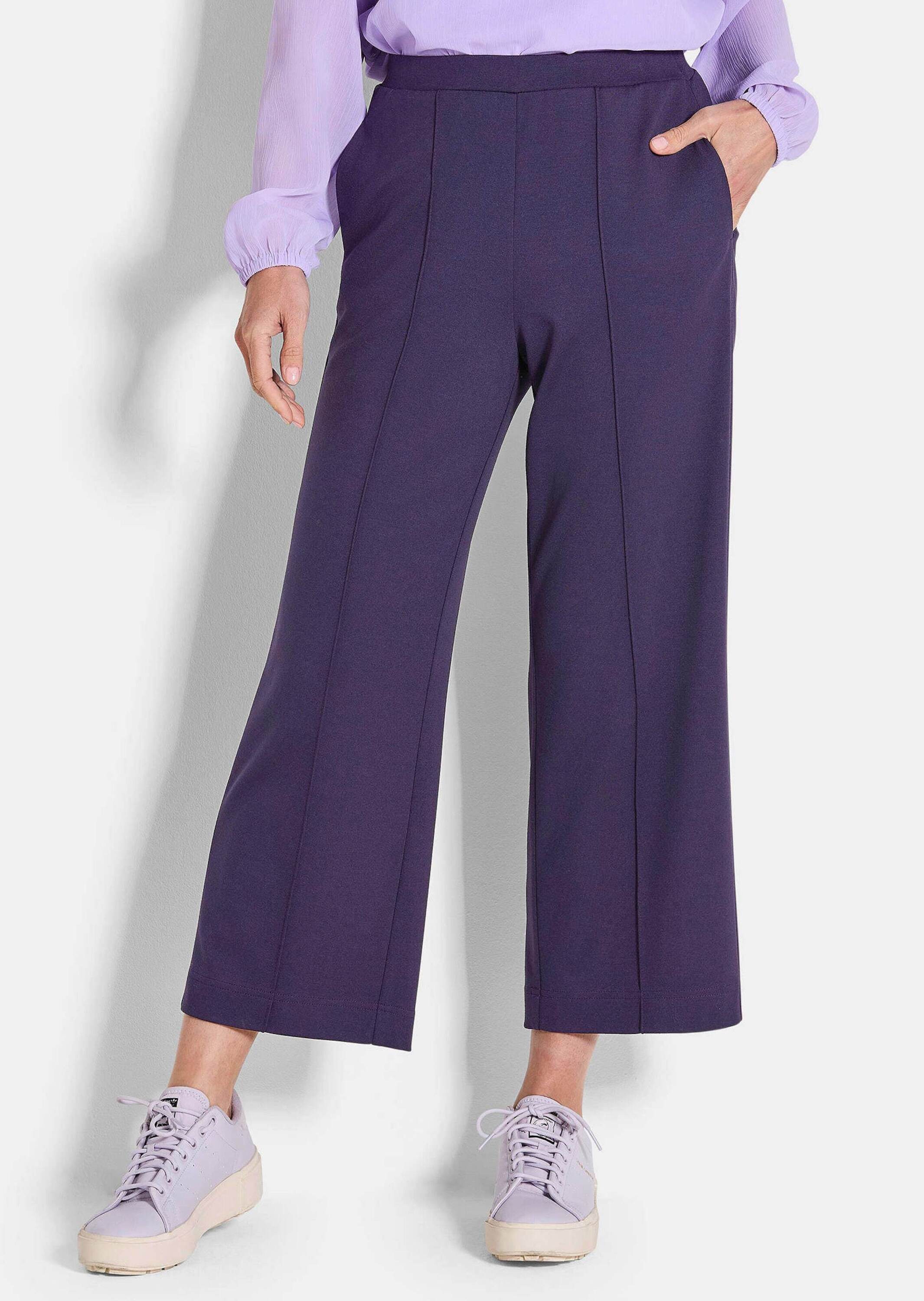 GOLDNER 7/8-Caprijeans Verkürzte Jersey-Hose VERA mit günstig online kaufen