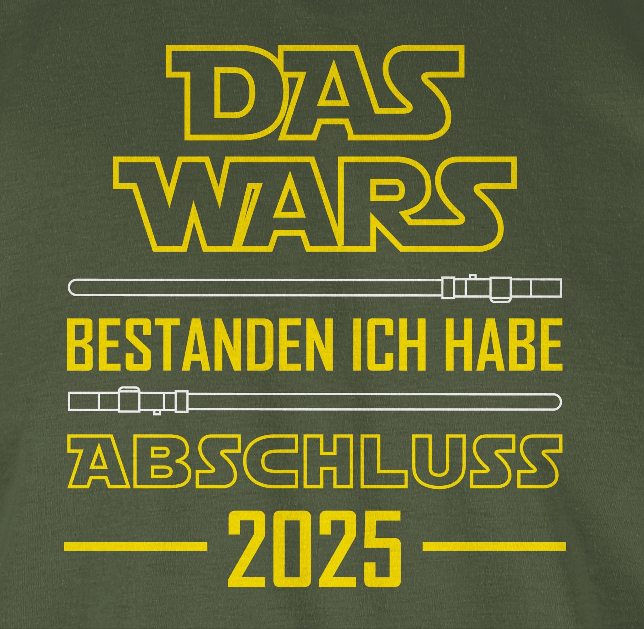 Shirtracer T-Shirt Das Wars bestanden ich habe Abi 2025 Abitur & Abschluss 2025 Geschenk