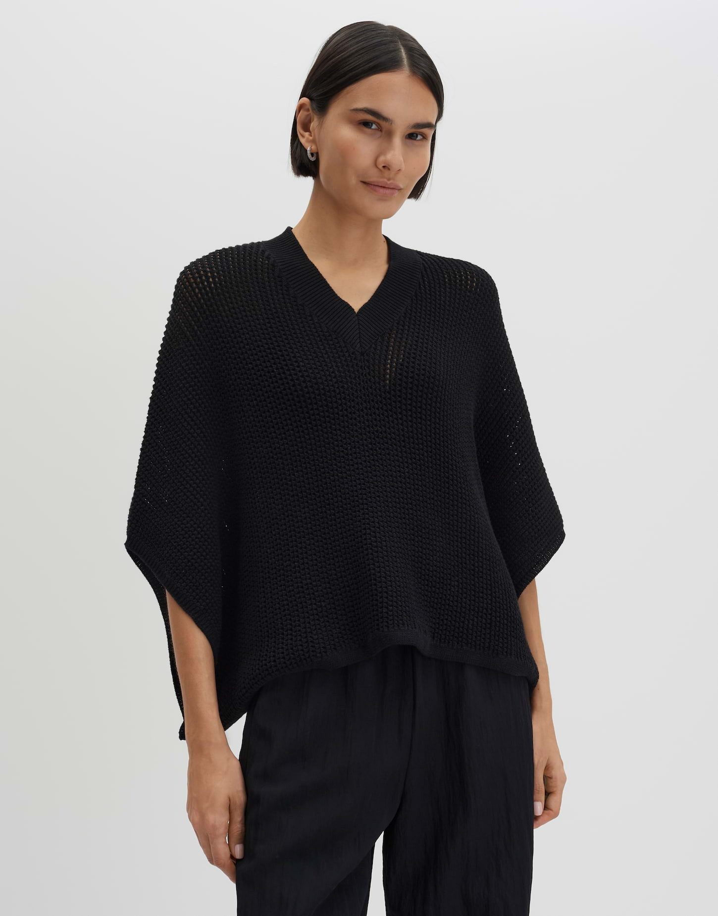 someday Poncho Basona cape aus Strick mit weichem Griff