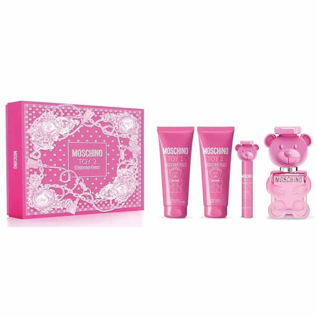 Moschino Duft-Set Toy 2 Bubblegum Eau de Toilette Spray 100ml Set 4 Artikel