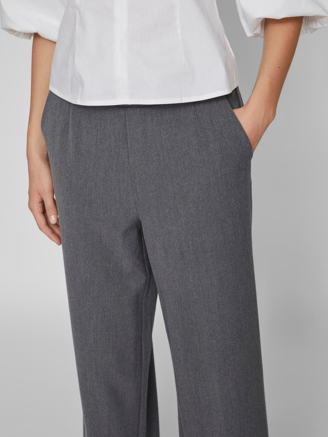 Vila Anzughose VIVARONE HW WIDE PANT - NOOS Materialmix, slim fit