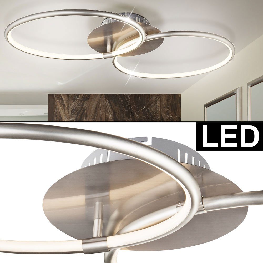 Globo LED Deckenleuchte, LED-Leuchtmittel fest verbaut, Warmweiß, Deckenleuchte Ringe Deckenlampe Esszimmerlampe Wohnzimmerlampe Decke