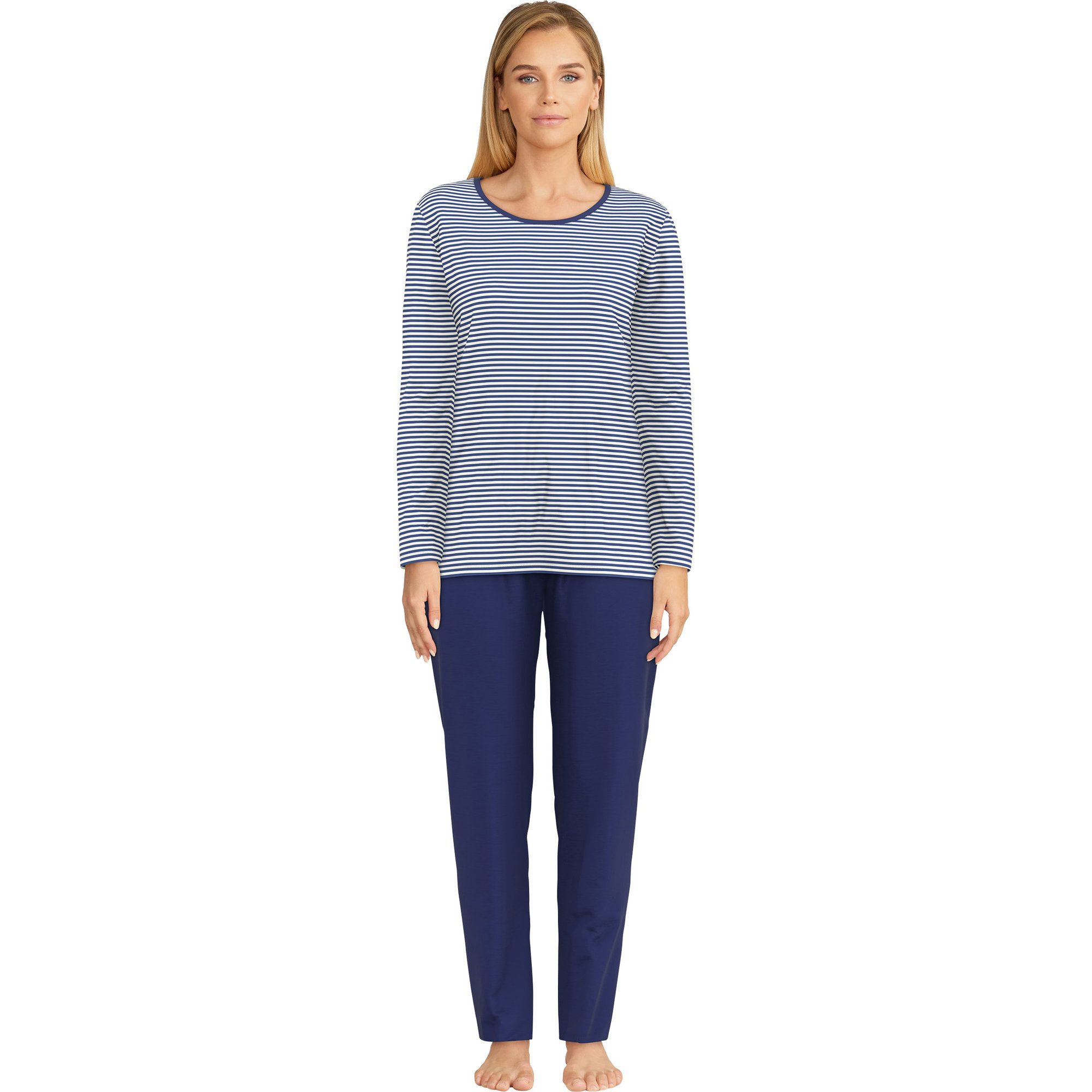 GÖTZBURG Pyjama Damen-Schlafanzug Single-Jersey Streifen günstig online kaufen