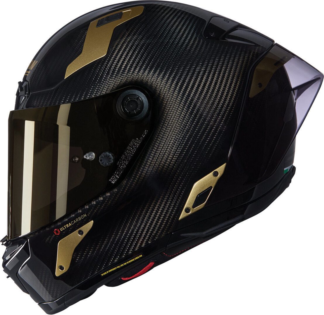 NOLAN Motorradhelm X-804 RS Ultra Carbon Aureo Helm, Notfallsystem-Polsterung (EQRS)