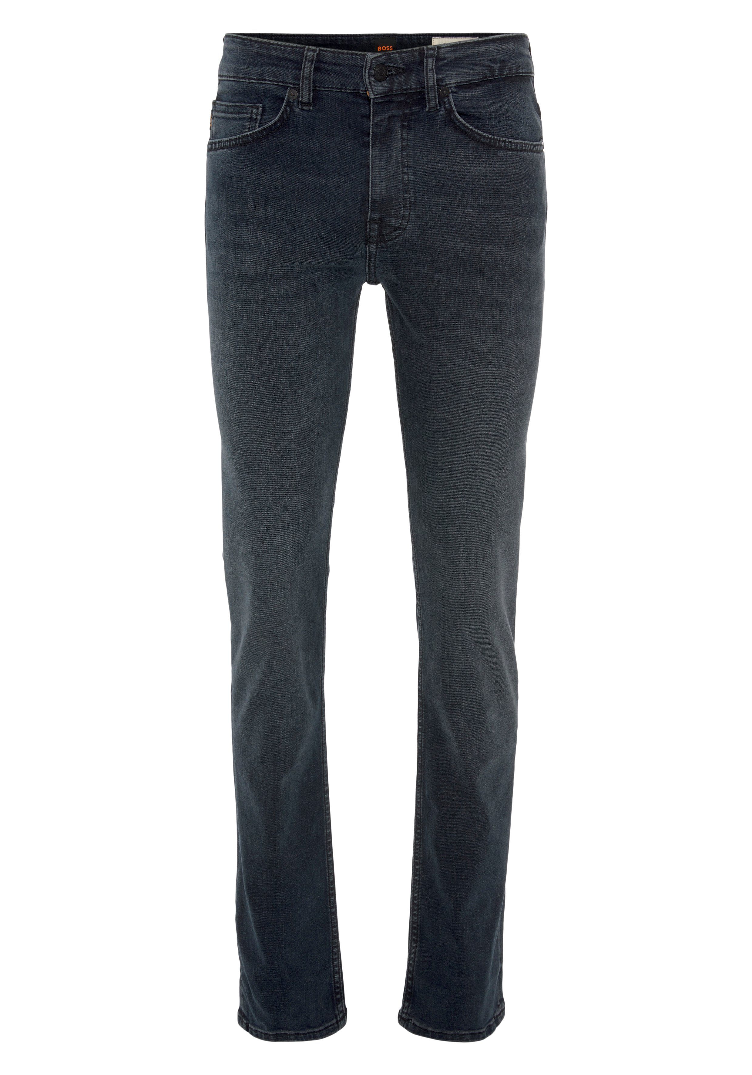 BOSS Delaware BC-L-P Jeans Slim Fit Da Uomo In Denim Super Elasticizzato Blu Scuro