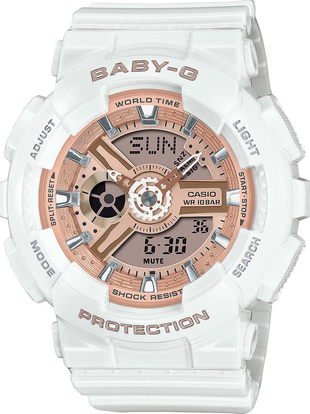 CASIO Quarzuhr Casio BA-110X-7A1ER Herrenuhr Baby-G BA-110 Serie 38mm 10ATM Casio BA-110X-7A1ER Herrenuhr Baby-G BA-110 Serie 38mm 10ATM
