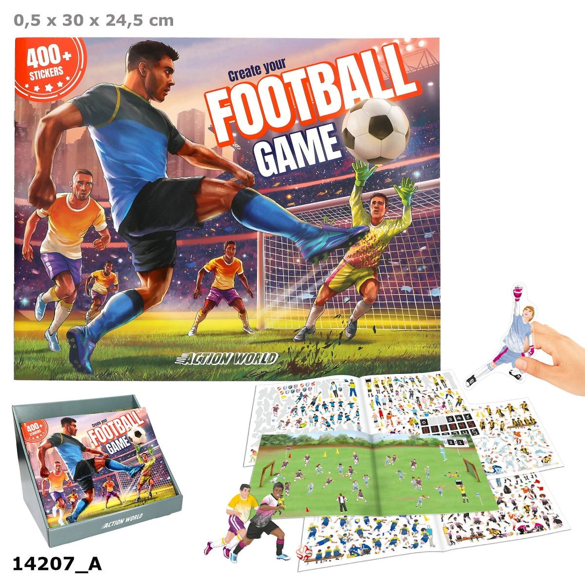 Depesche Stickerbuch Action World Fußball-Stickerbuch – 400+ Sticker
