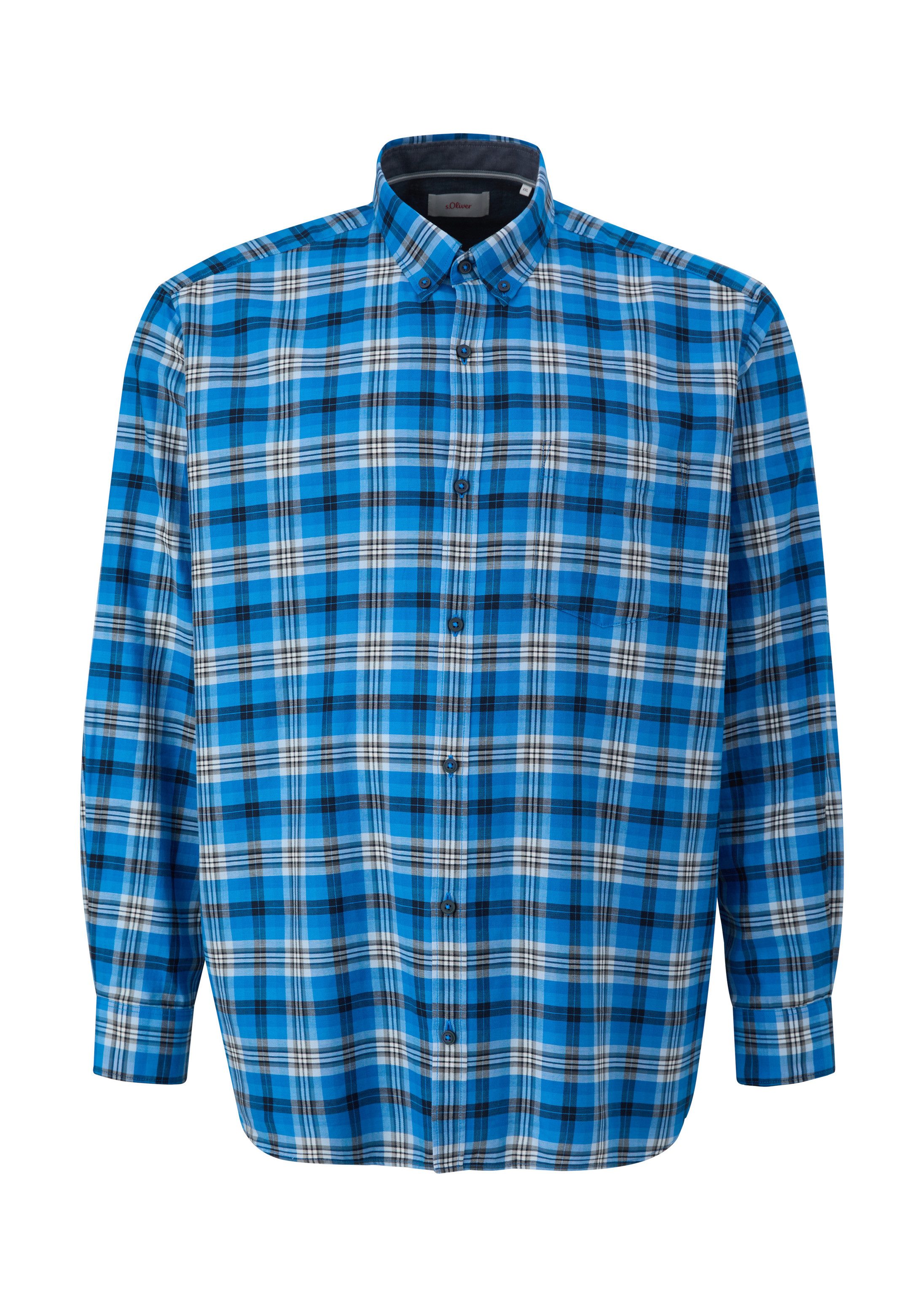 s.Oliver Langarmhemd Hemd Regular: Button Down-Hemd
