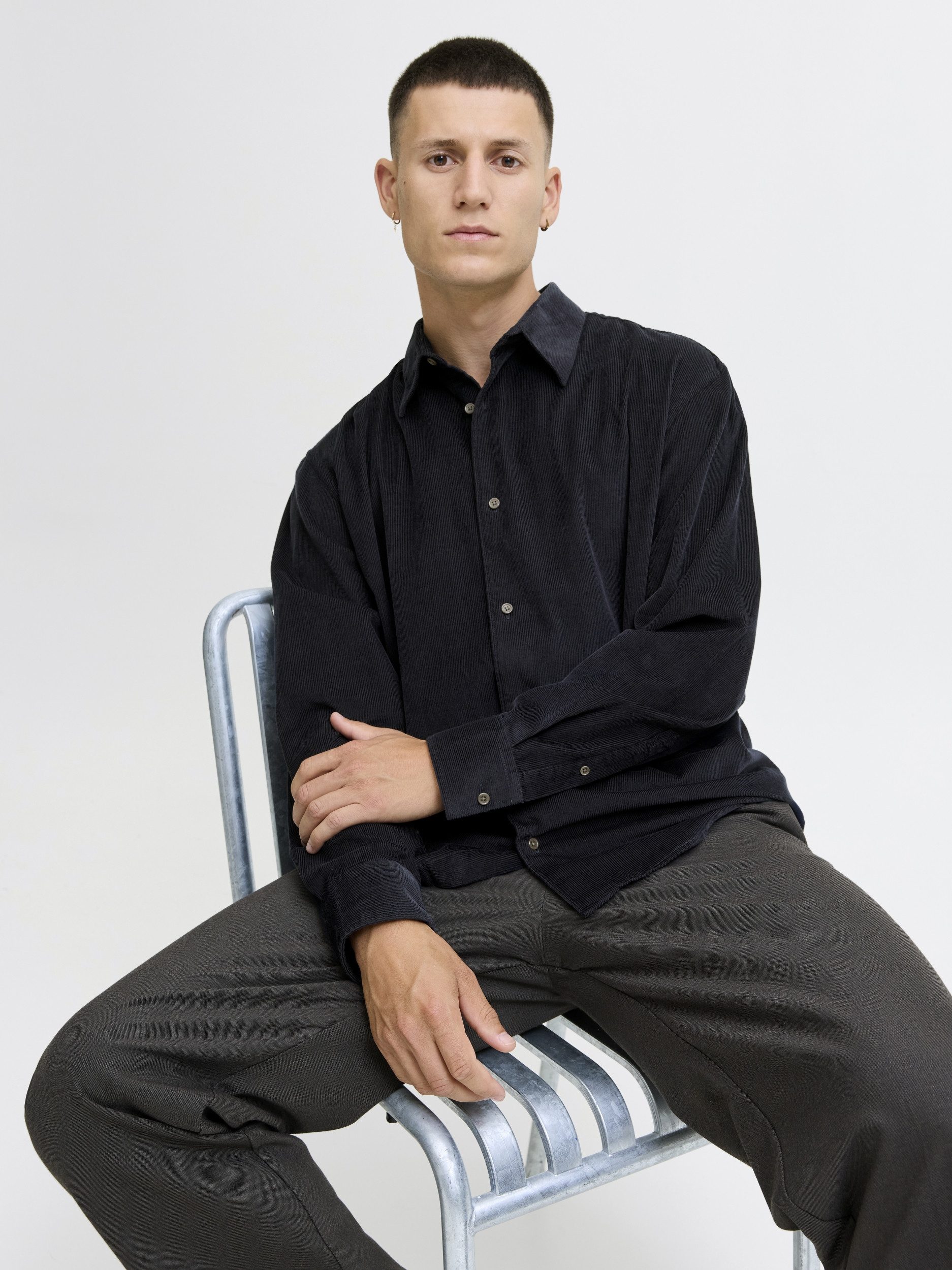 Jack & Jones Langarmhemd JPRCCASCOT CORDUROY L/S SHIRT