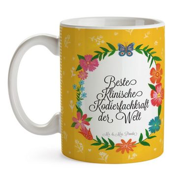 Mr. & Mrs. Panda Tasse Klinische Kodierfachkraft - Geschenk, Gratulation, Ausbildung, Teetas, Keramik