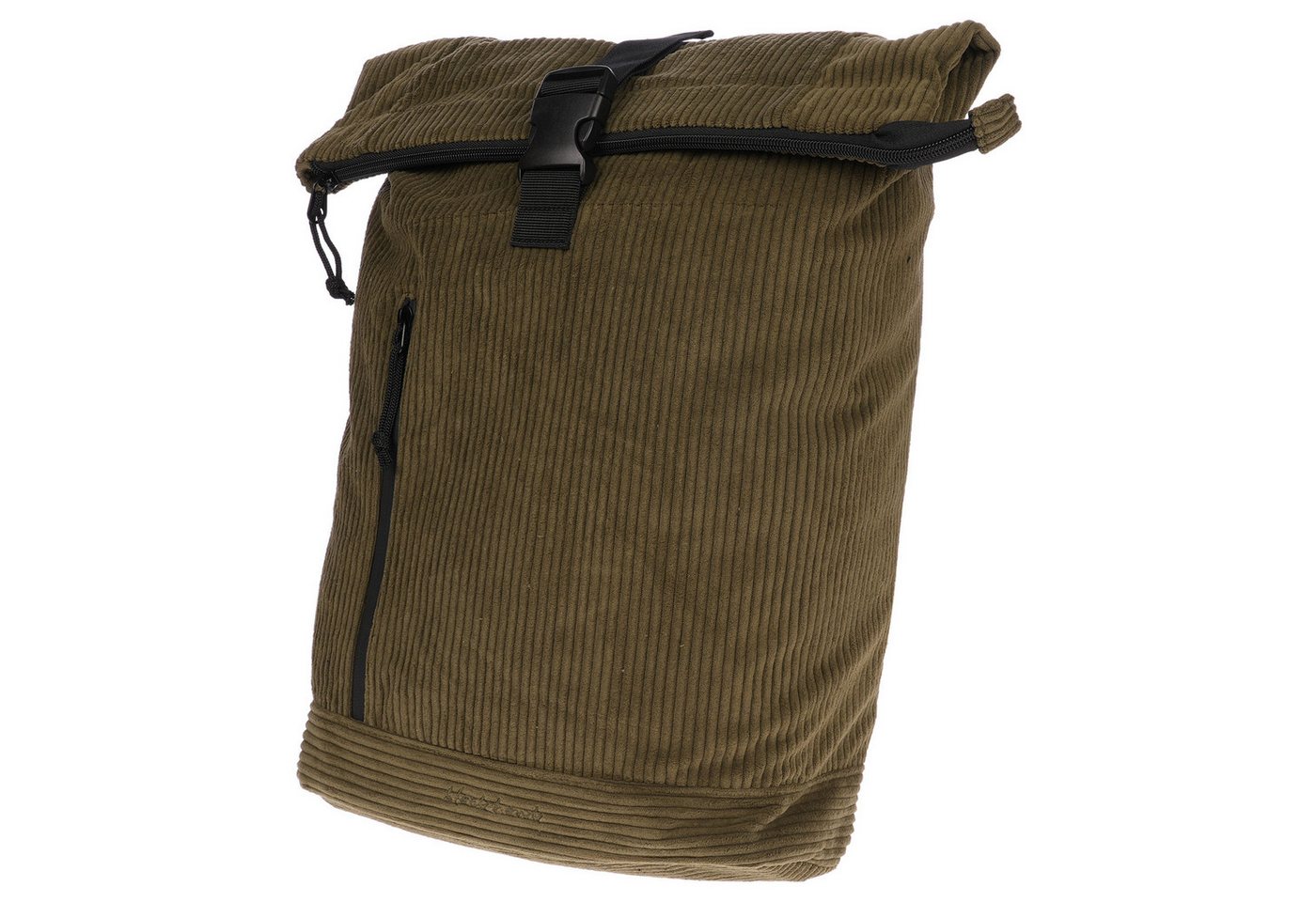 Christian Wippermann Cityrucksack Großer moderner Damen Rollup Rucksack CordTasche (einzeln, 1-tlg), Fahrradrucksack Kurier Rollup Bag