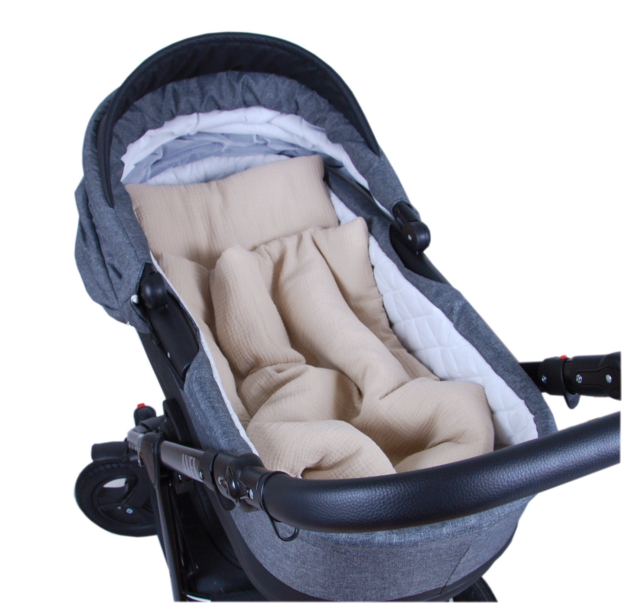 Babydecke BabyLux Babydecke Musselin Kinderwagendecke Kuscheldecke 75x60cm günstig online kaufen