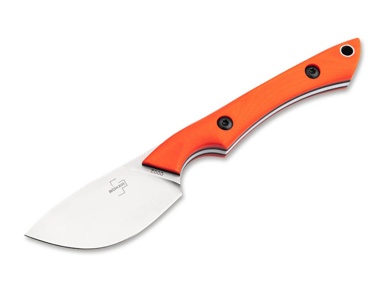 Böker Plus Universalmesser Böker Plus M.U.K. Orange, feststehendes Messer, Kydexscheide, (1 St), Scheide inklusive