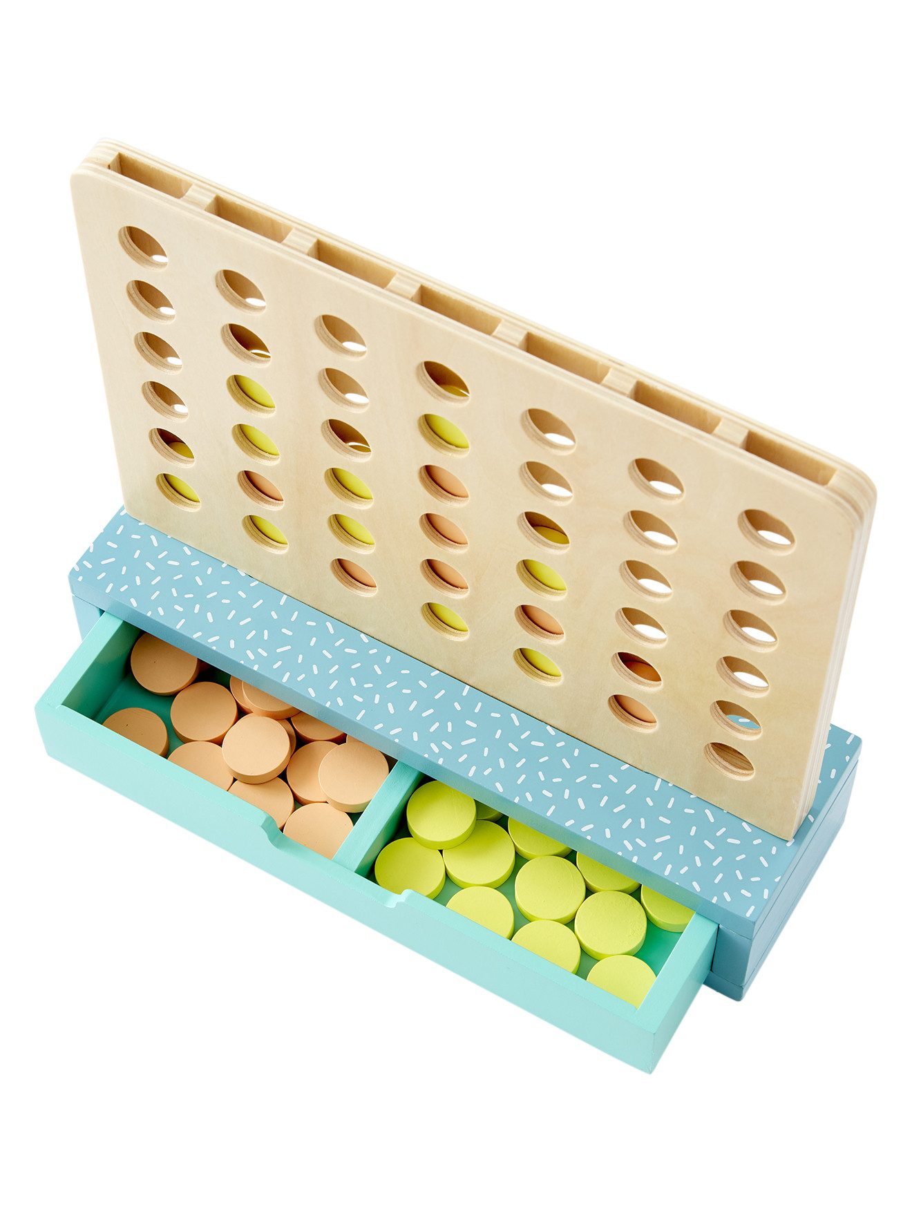vertbaudet Lernspielzeug Kinder Spiel VIER GEWINNT aus Holz FSC®