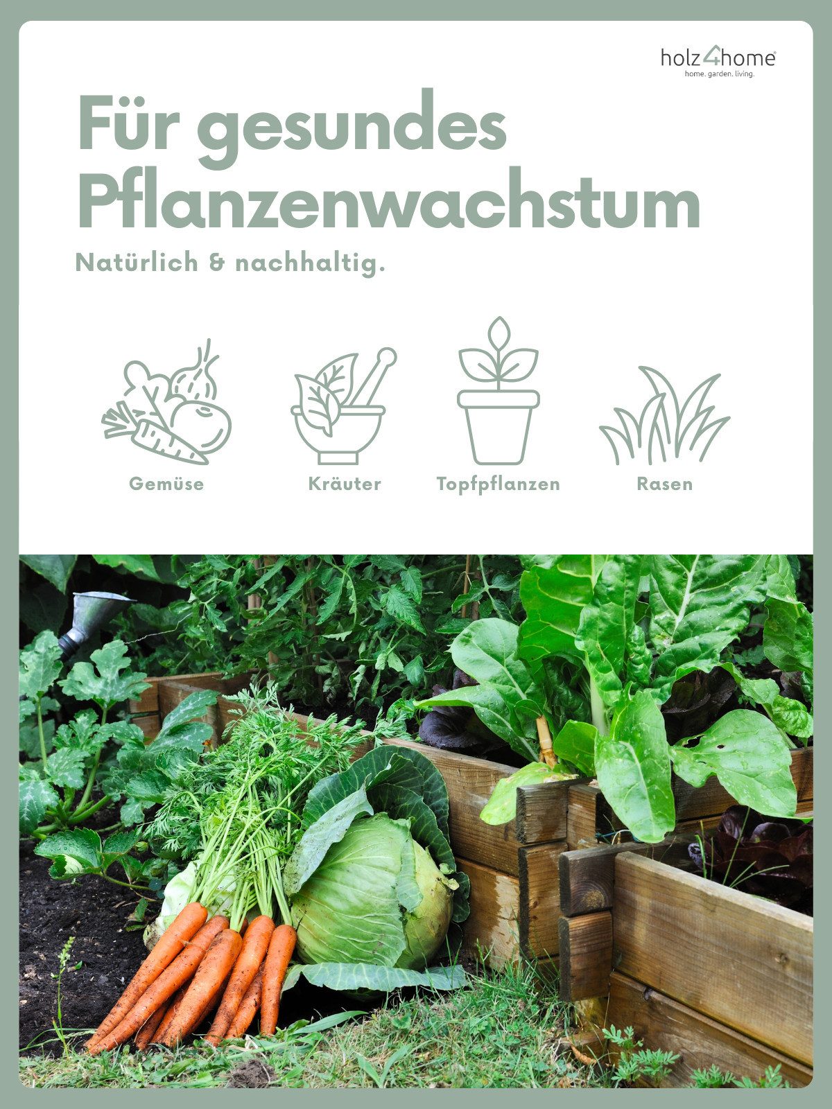 holz4home® Universaldünger Naturdünger 4,2 kg I Langzeitdünger für Garten, Gemüse, Rasen, 4,2 kg organischer Dünger für Blumen – Bild 3 von 5