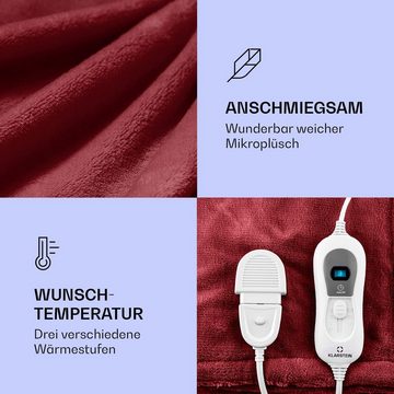 Klarstein Heizdecke Dr. Watson XL, Wärmedecke elektrische Heizdecke Abschaltautomatik beheizbare Decke