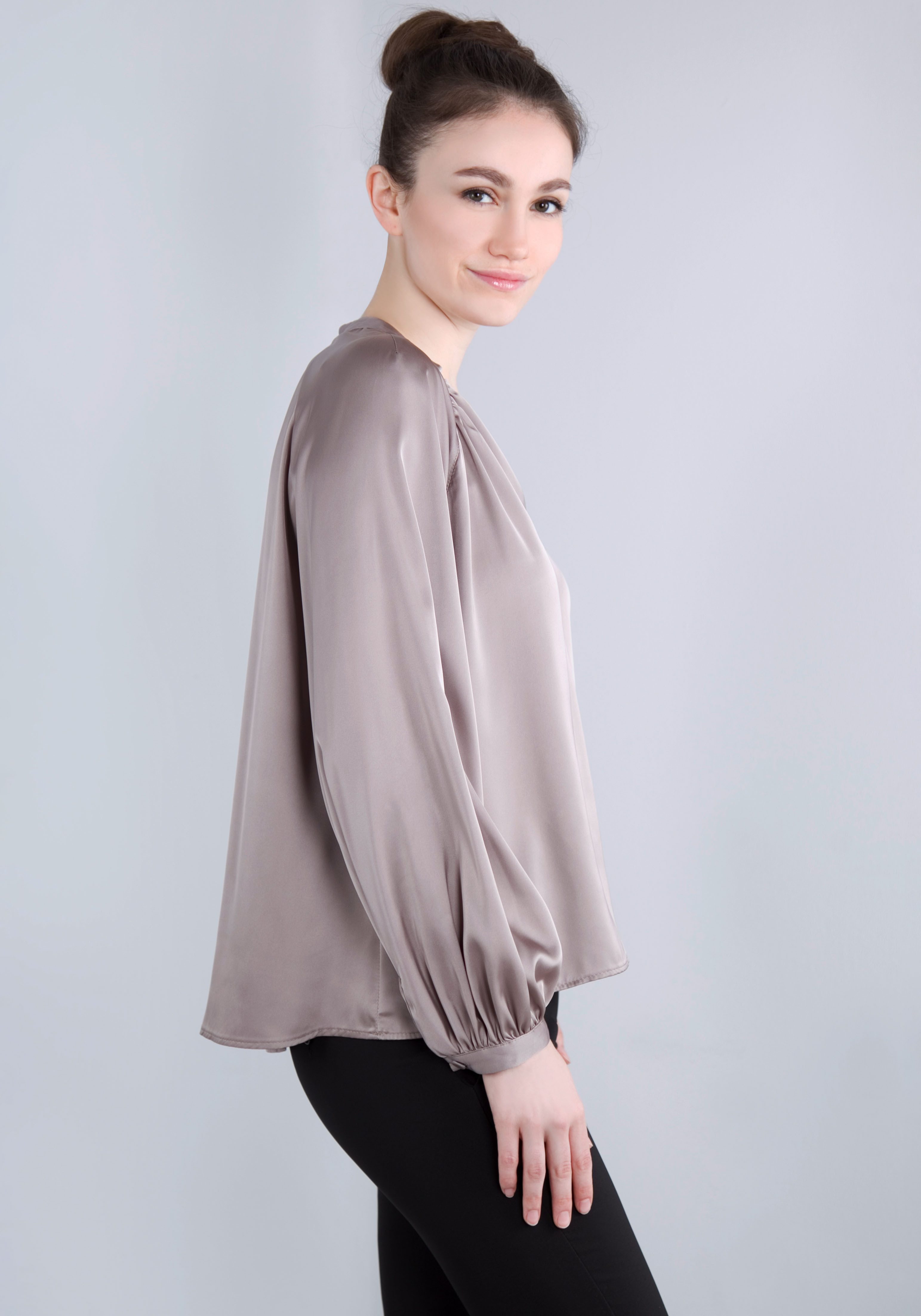 IMPERIAL Blusenshirt in satinierter Optik