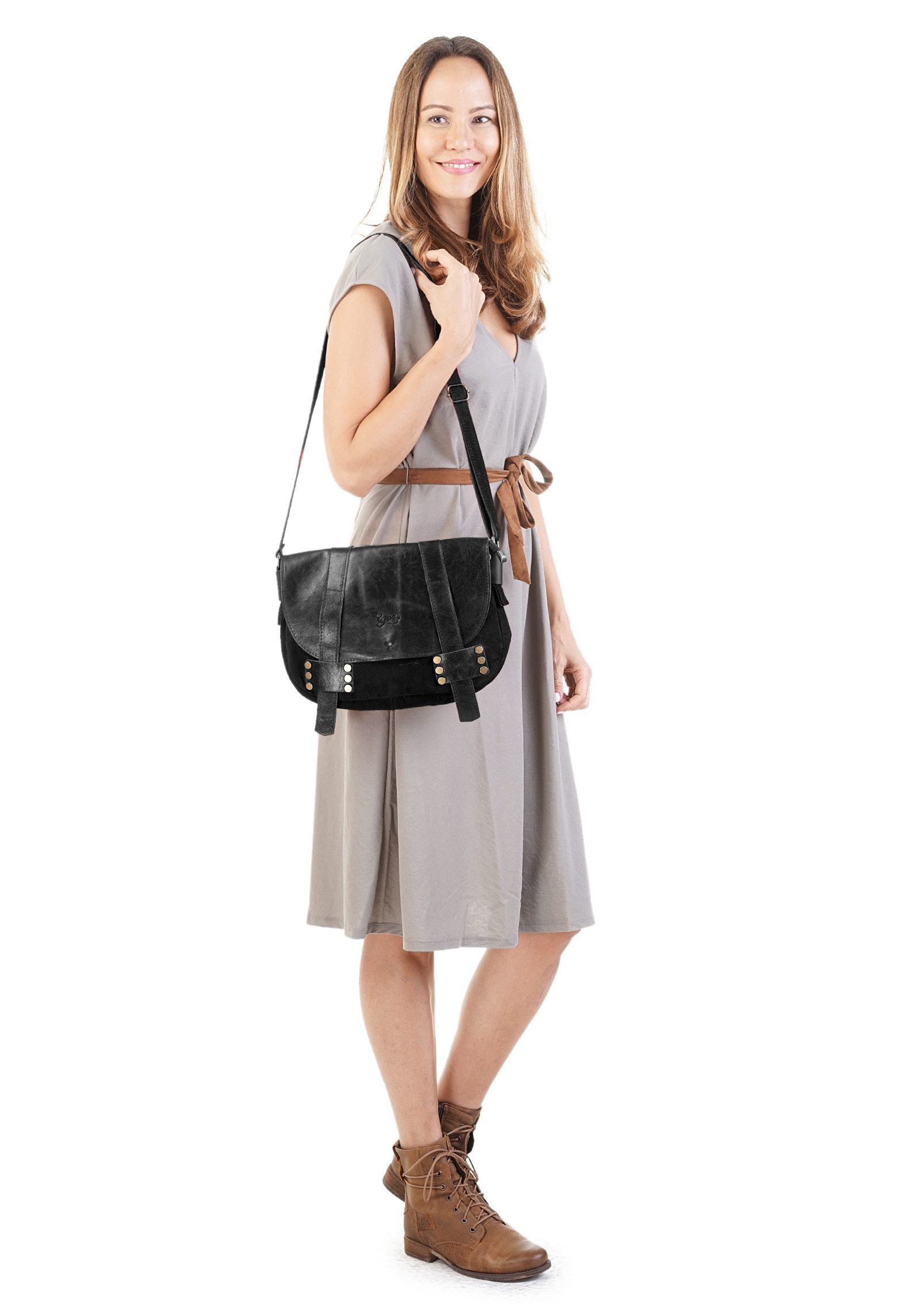 X-Zone Umhängetasche, echt Leder, Made in Italy günstig online kaufen