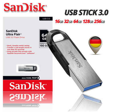 Sandisk Ultra Flair USB 3.0 16GB 32GB 64GB 128GB 256GB USB-Stick