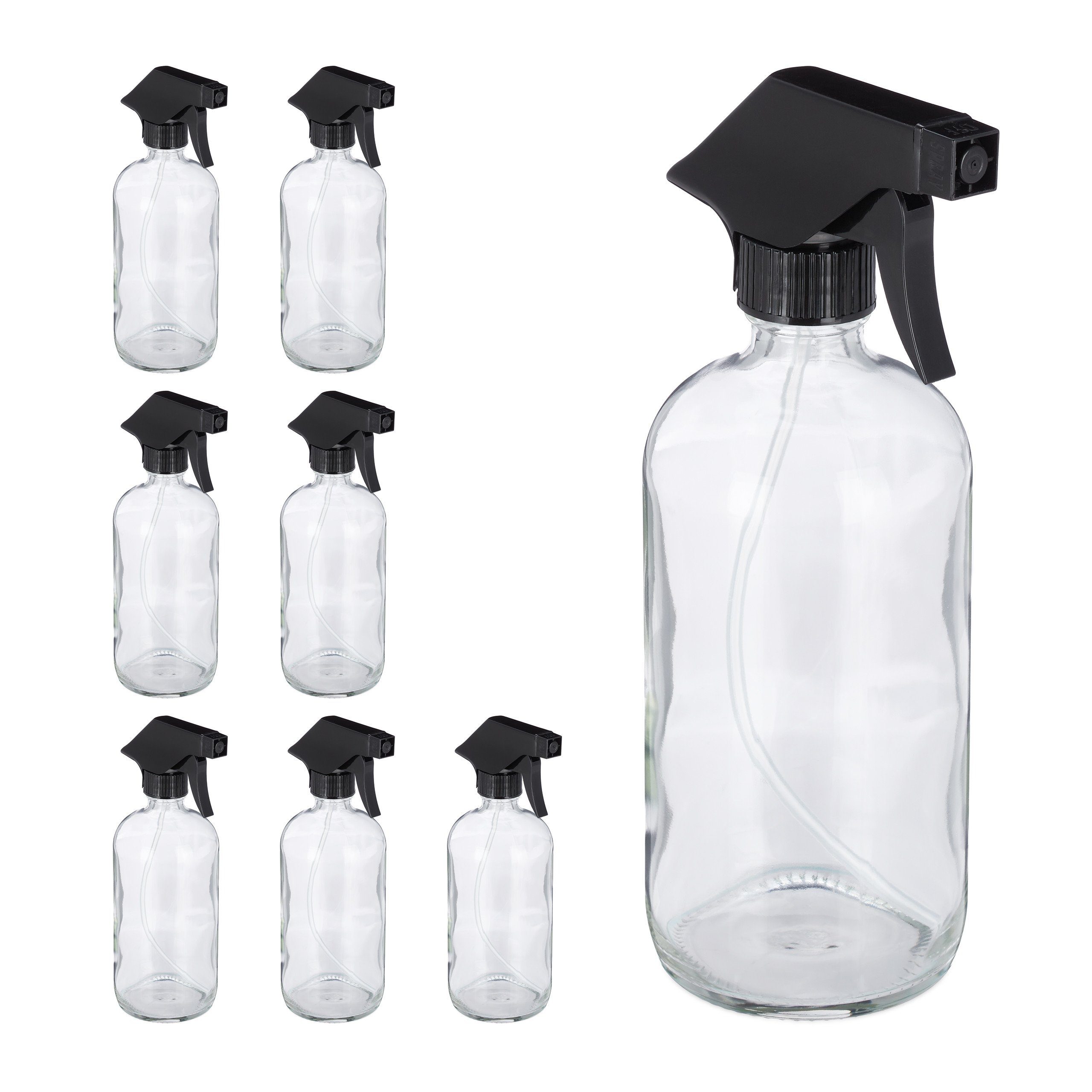 Sprühflasche 8 x Sprühflasche aus Glas