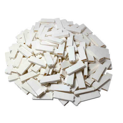 LEGO® Spielbausteine LEGO® 1x2x5 Säulen Weiß - 100 Stück - White brick 2454, (Creativ-Set, 100 St), Made in Europe