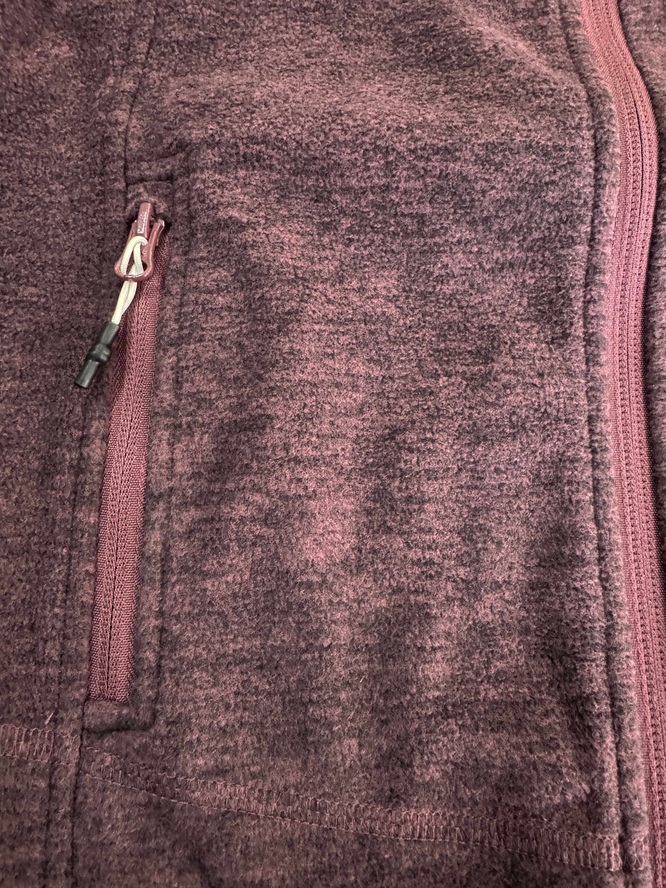 McKINLEY Fleecejacke Mä.-Fleece-Jacke Choco FZ HD FL G MELANGE/RED WINE