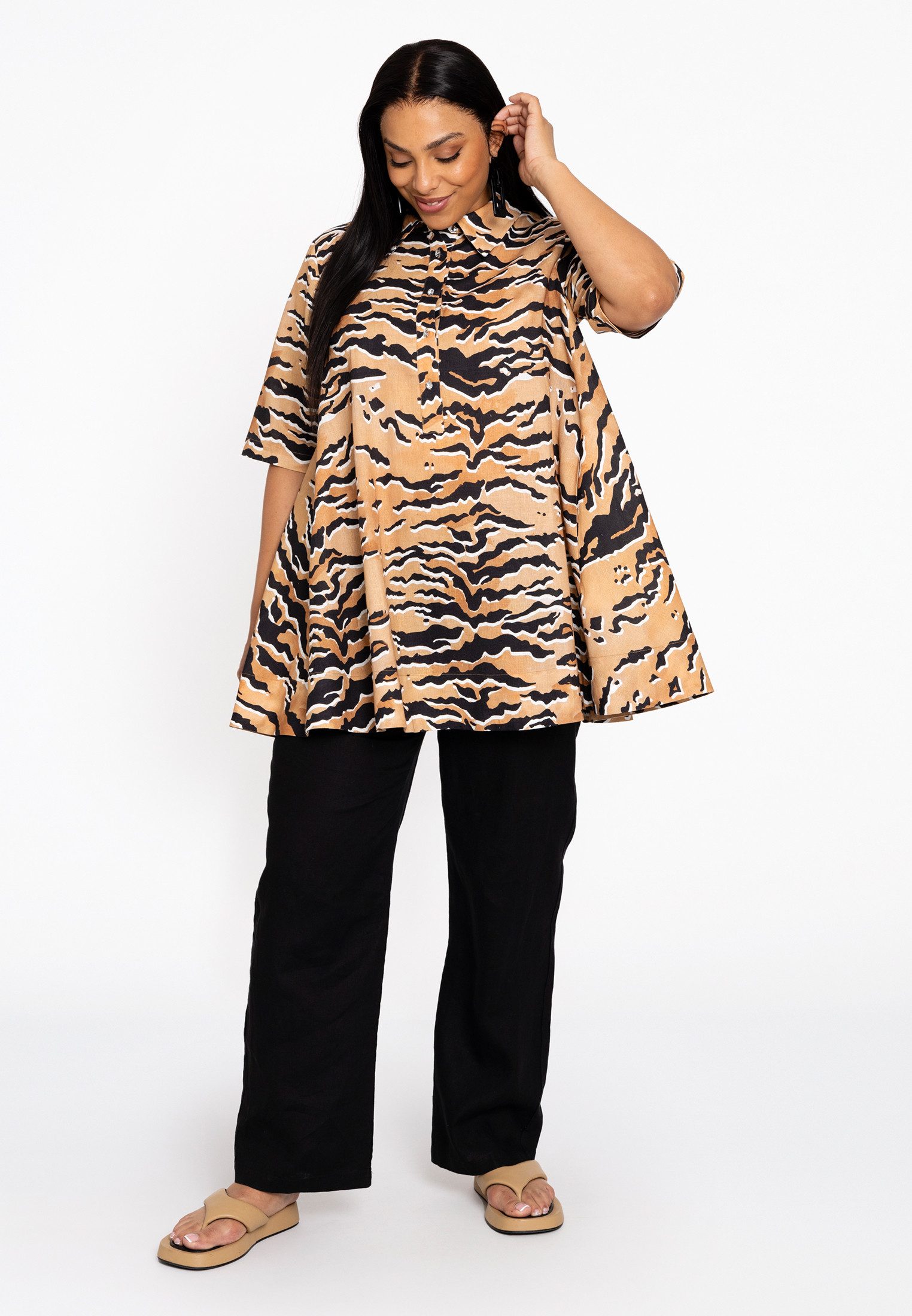 YOEK Tunika Damen Tunika mit Druck