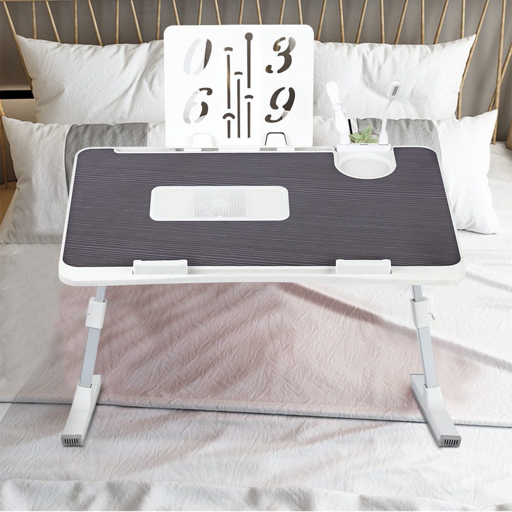 JEOBEST Laptoptisch Lapschreibtisch mit neigbarer Arbeitsfläche, Betttablet günstig online kaufen