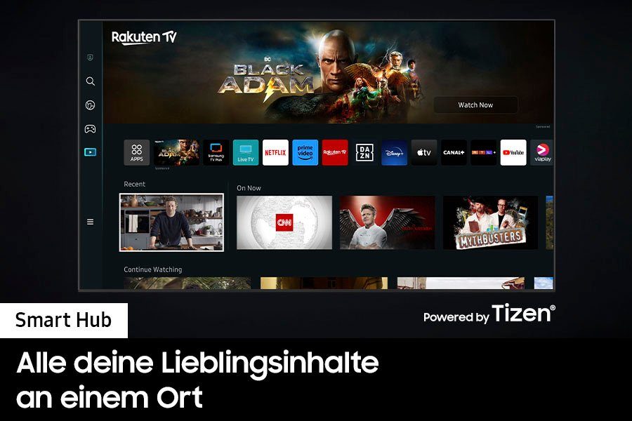 Smart-TV, (214 GQ85Q70CAT Zoll, Prozessor Hub) HDR,Gaming 4K,Quantum Quantum LED-Fernseher Samsung cm/85