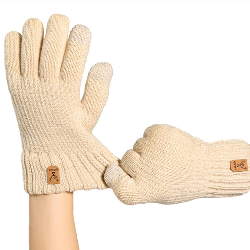 Bextsrack Strickhandschuhe Touchscreen Warme Strickhandschuhe Thermohandschuhe Outdoor Winter Geschenke für Herren und Damen