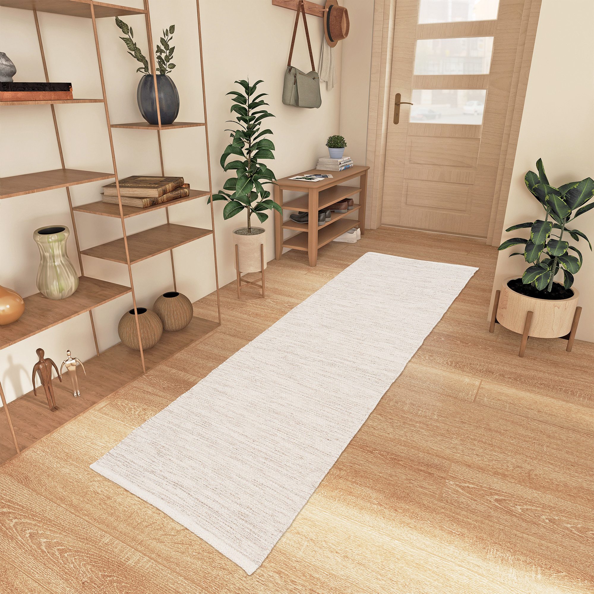 Pergamon Läufer Natur Teppich Läufer Wolle Alva, Rechteckig, Höhe: 15 mm günstig online kaufen