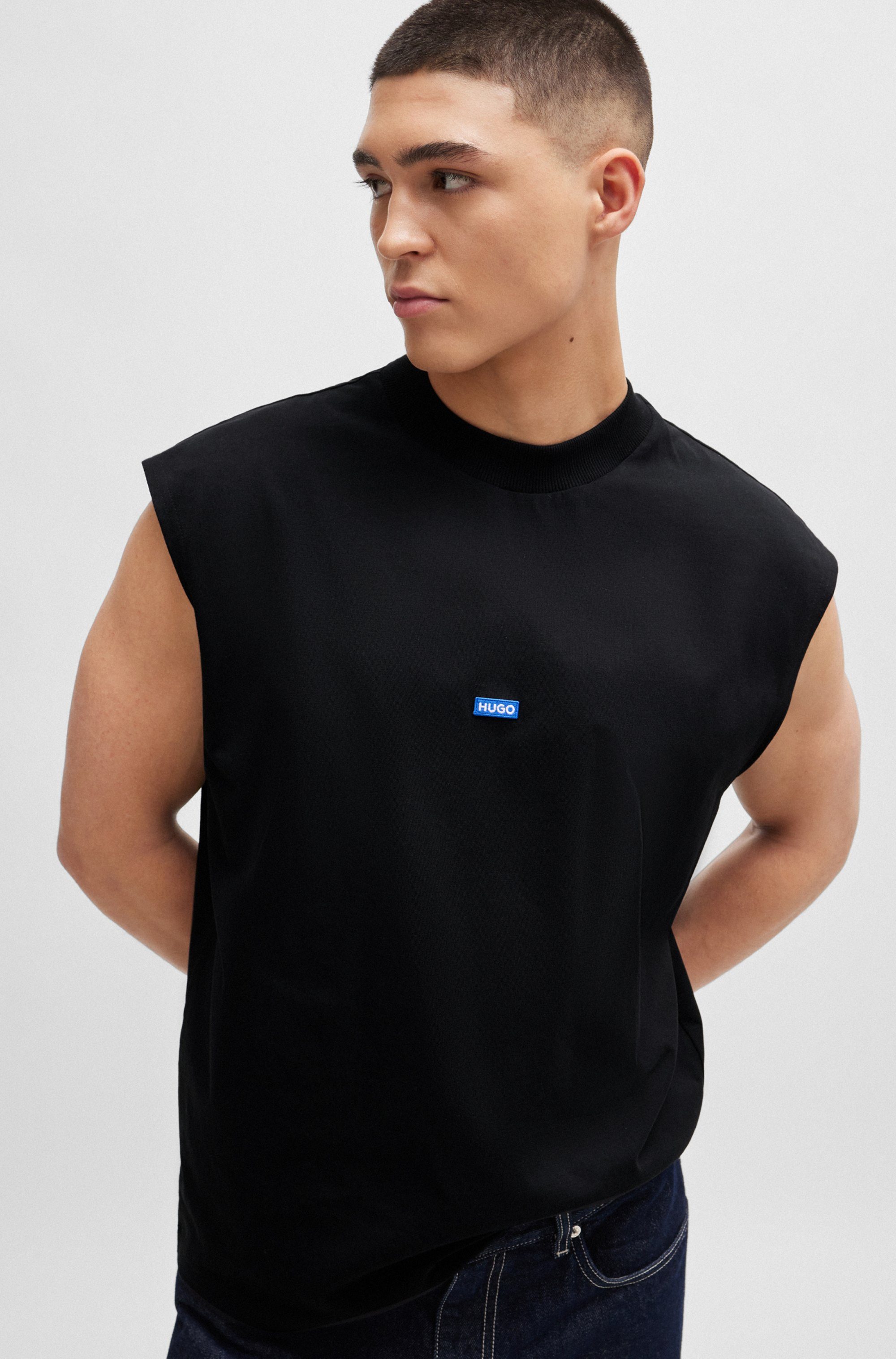 HUGO Blue T-Shirt Navertz mit Hugo-Label günstig online kaufen