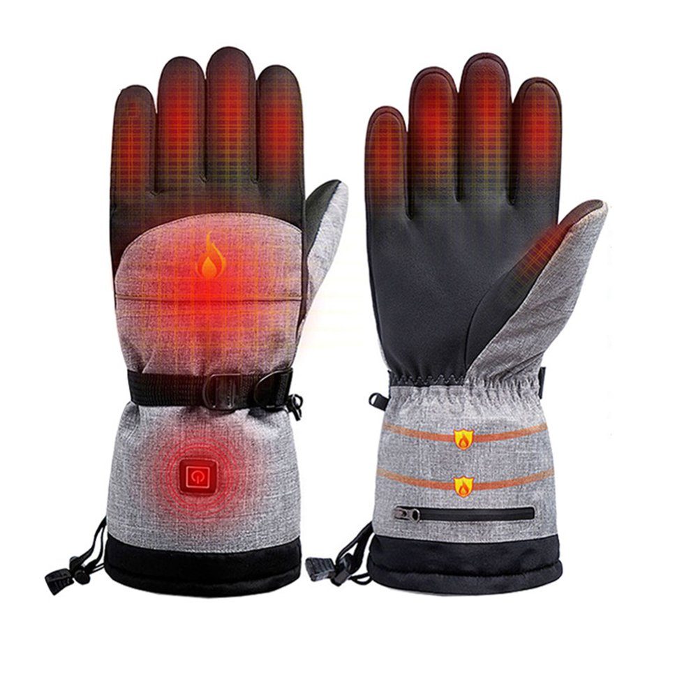 Mmgoqqt Skihandschuhe »Beheizte Handschuhe,Heizung Handschuhe für Damen  Herren, Outdoor Wandern Motorrad Camping«