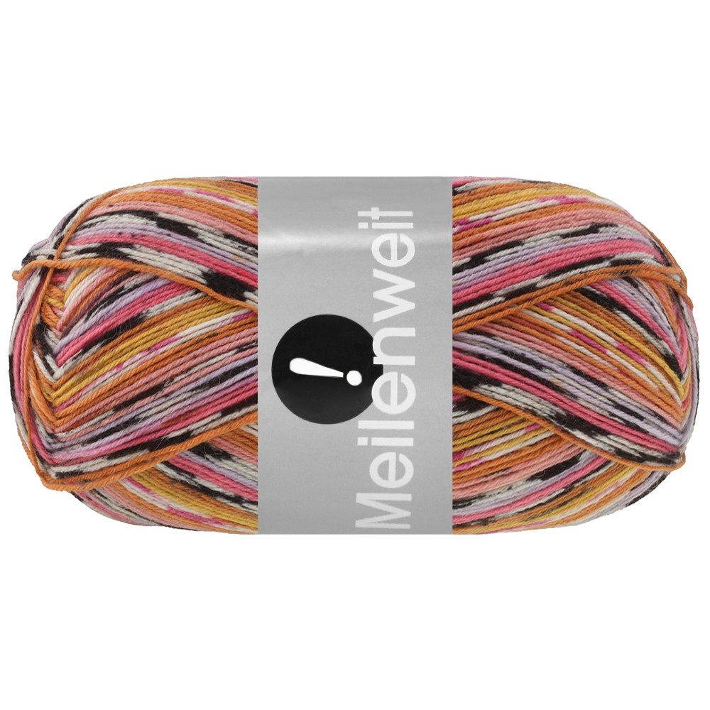 LANA GROSSA MEILENWEIT 100 g AKTION Häkelwolle, 420 m (hochwertige 4-fach Sockenwolle), 100 g