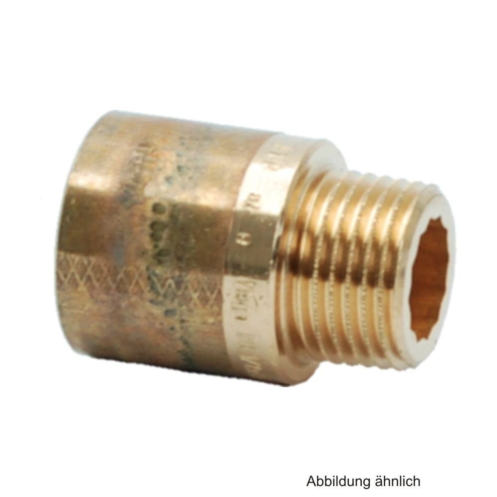 Rubinetterie Bresciane Wasserrohr Rotguss Hahnverlängerung, 3/8" x 50 mm