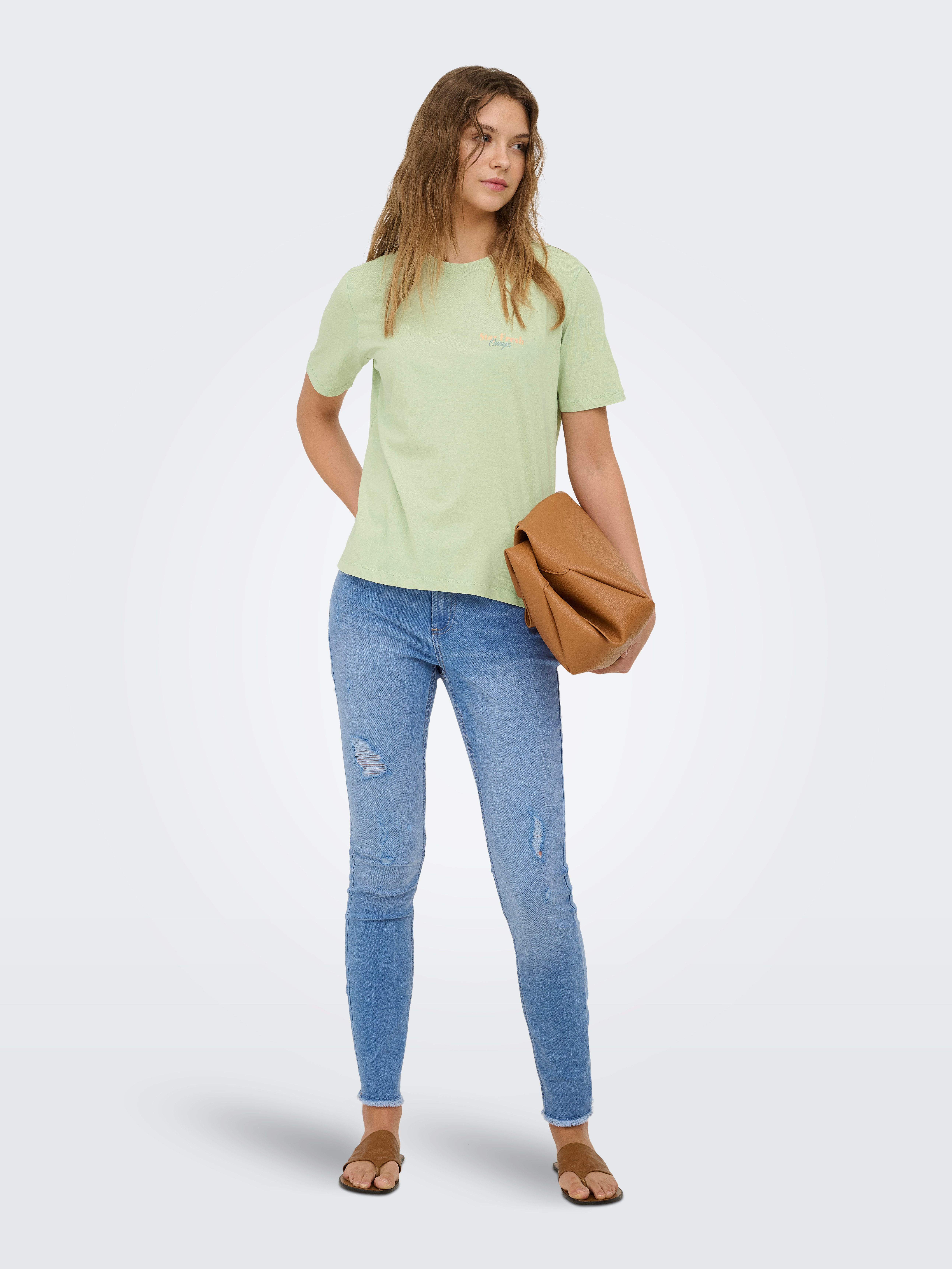 ONLY Kurzarmshirt ONLLUCY MONJA SS TOP JRS NOOS – Bild 5 von 5
