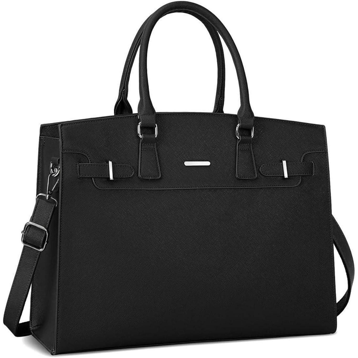 LuxusKollektion Handtasche Handtasche Damen Schwarz PU Leder Shopper Groß W günstig online kaufen